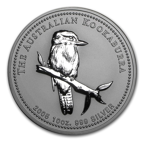 2005 Australia 10 oz Silver Kookaburra BU 2005 Australia 10 oz Silver Kookaburra BU